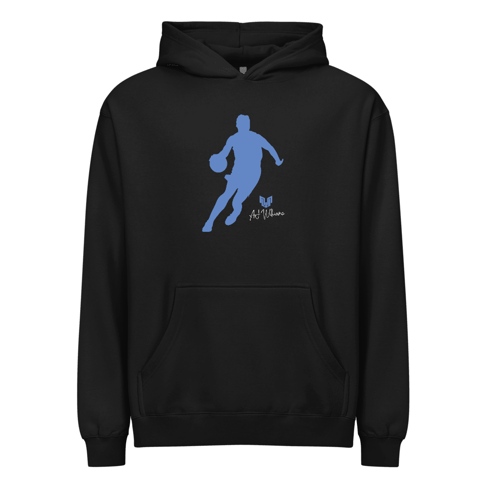 AJ Williams Silhouette Boxy Hoodie Black - Black
