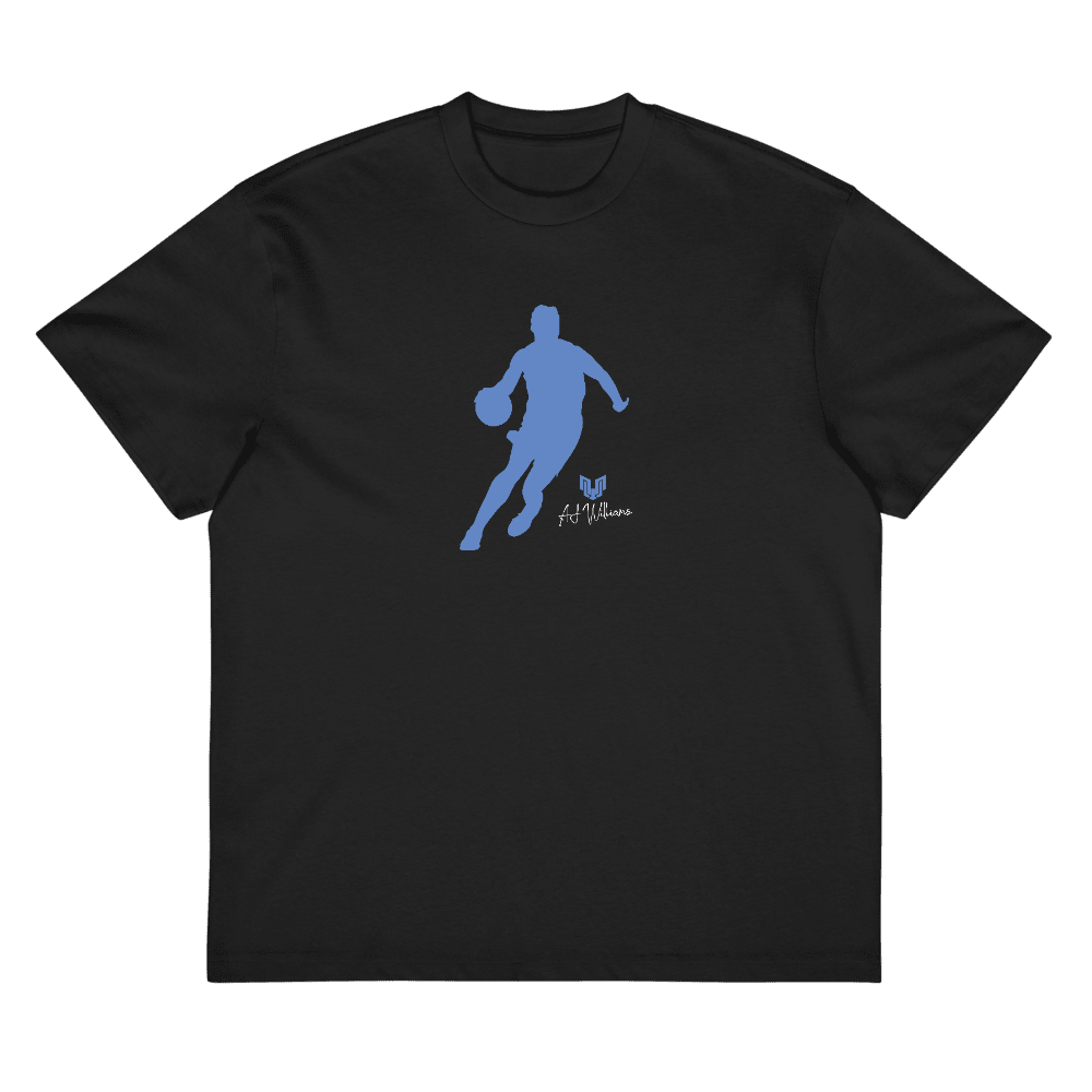 AJ Williams Silhouette Boxy T-shirt Black - Black