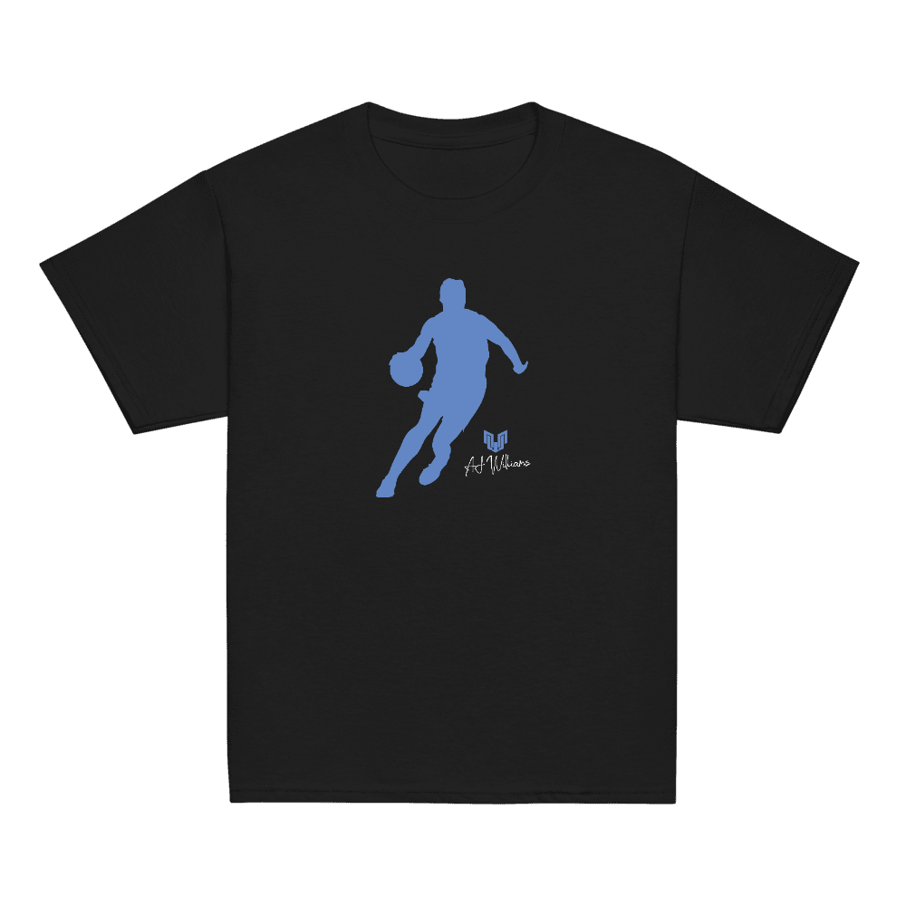 AJ Williams Silhouette Youth T-shirt Black - Black