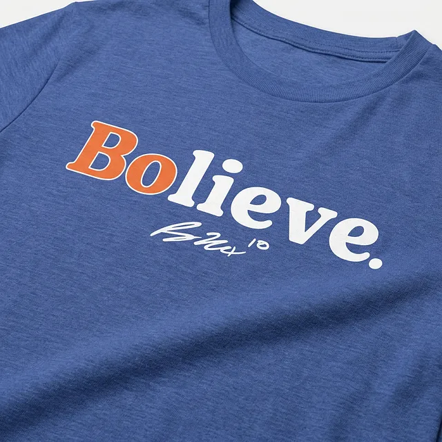 Bo Nix "Bolieve" T-Shirt Blue