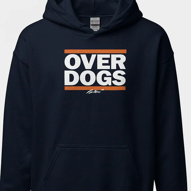 Bo Nix "Overdogs" Box Hoodie Navy
