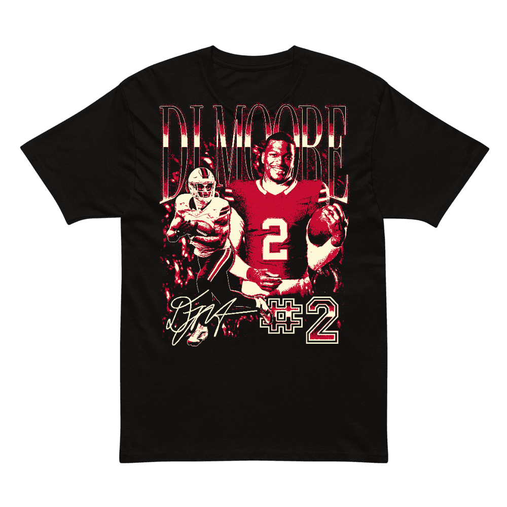 DJ Moore Vintage Midweight T-shirt — Black