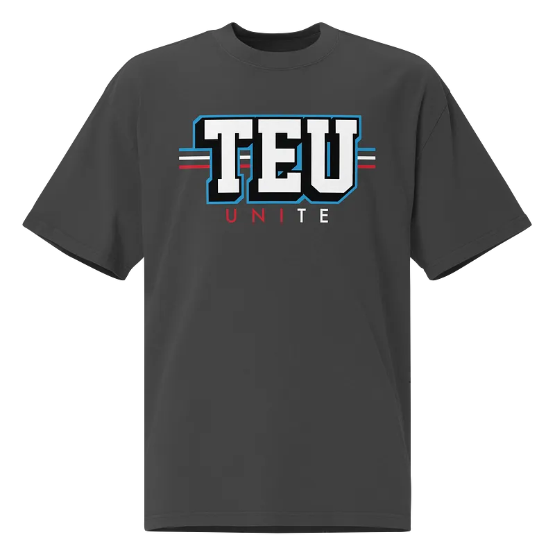 Tight End University "Logo" Oversized T-shirt Faded Black