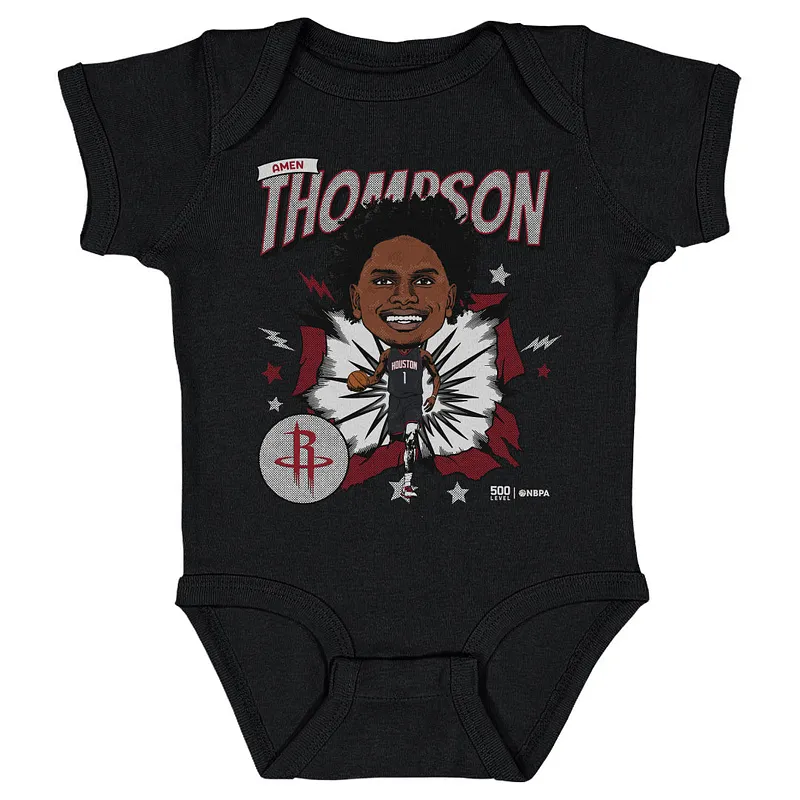 Amen Thompson Houston Rockets Caricature WHT