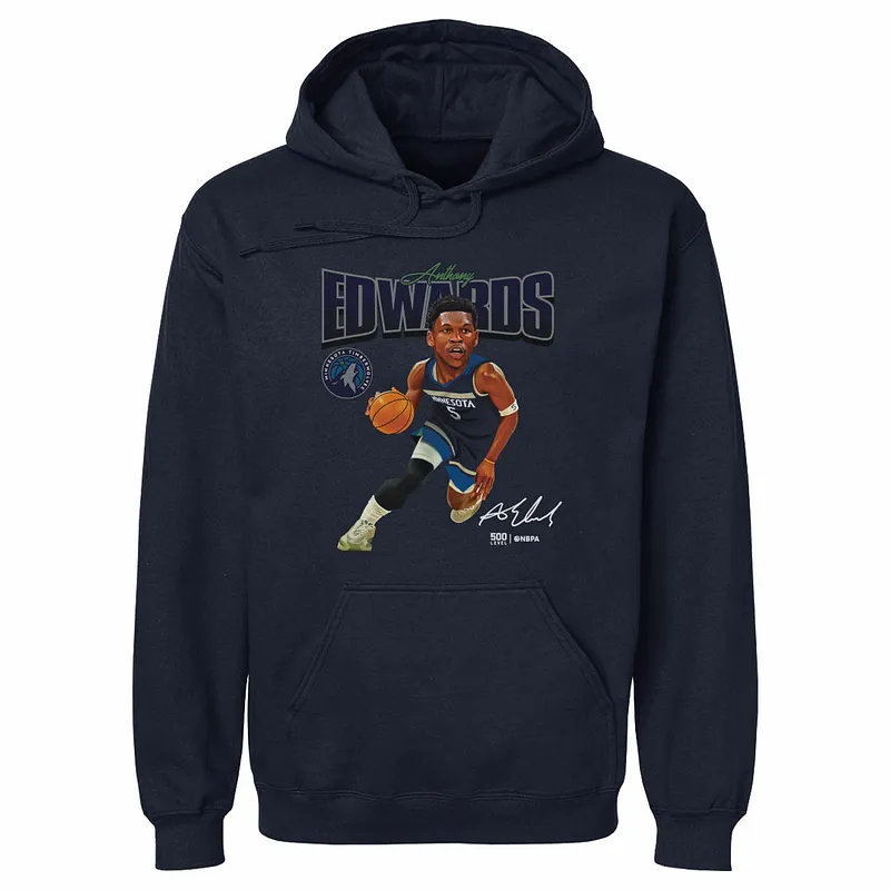 Anthony Edwards Minnesota Timberwolves Caricature WHT