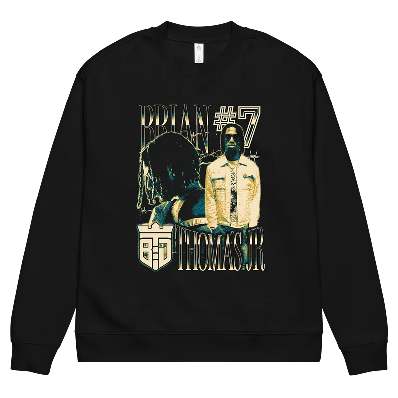 Brian Thomas Jr. Vintage Sweatshirt by Athlete Market — Black