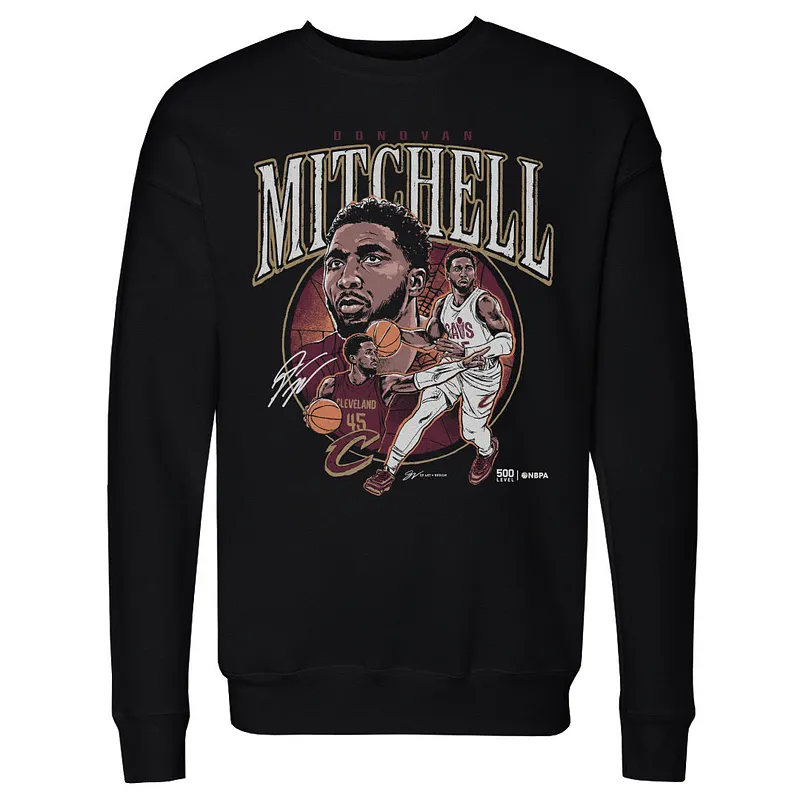 Donovan Mitchell Cleveland Cavaliers Trio WHT