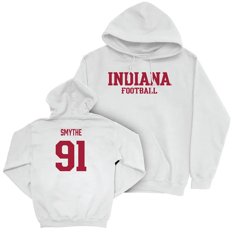 Indiana Football White Staple Hoodie  - Blake Smythe