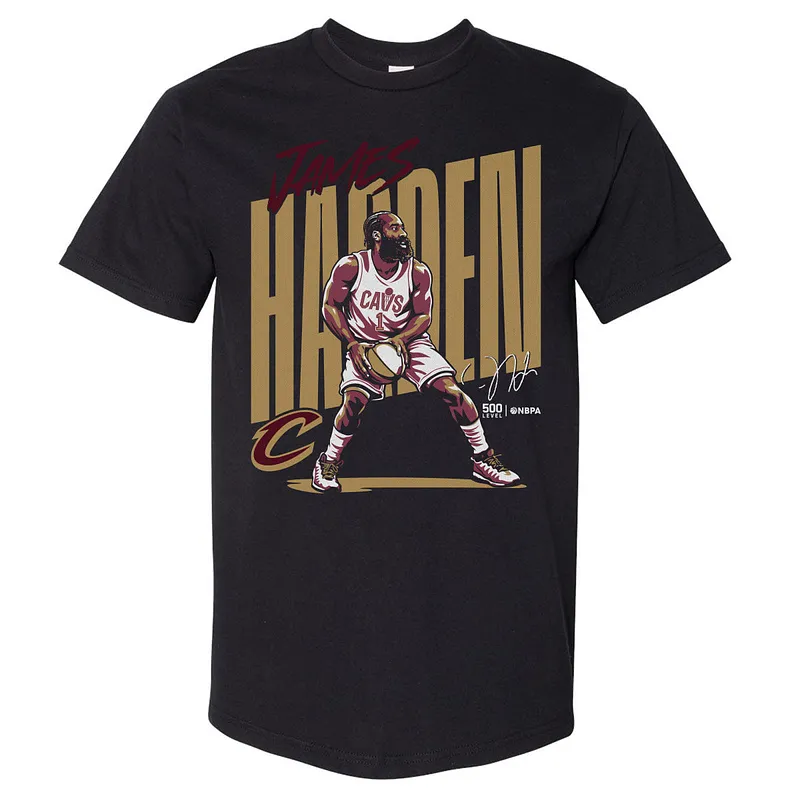 James Harden Cleveland Cavaliers Vector WHT