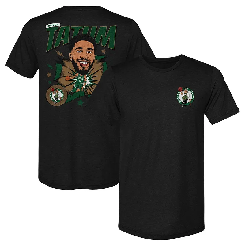 Jayson Tatum Boston Celtics Caricature F&B WHT