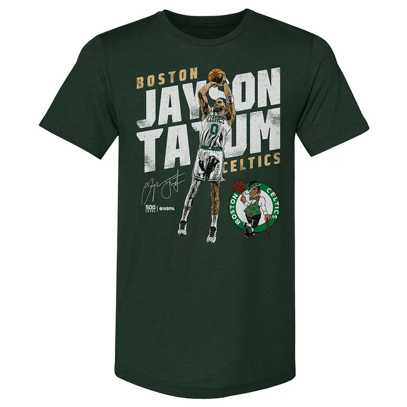Jayson Tatum Boston Celtics Slant WHT