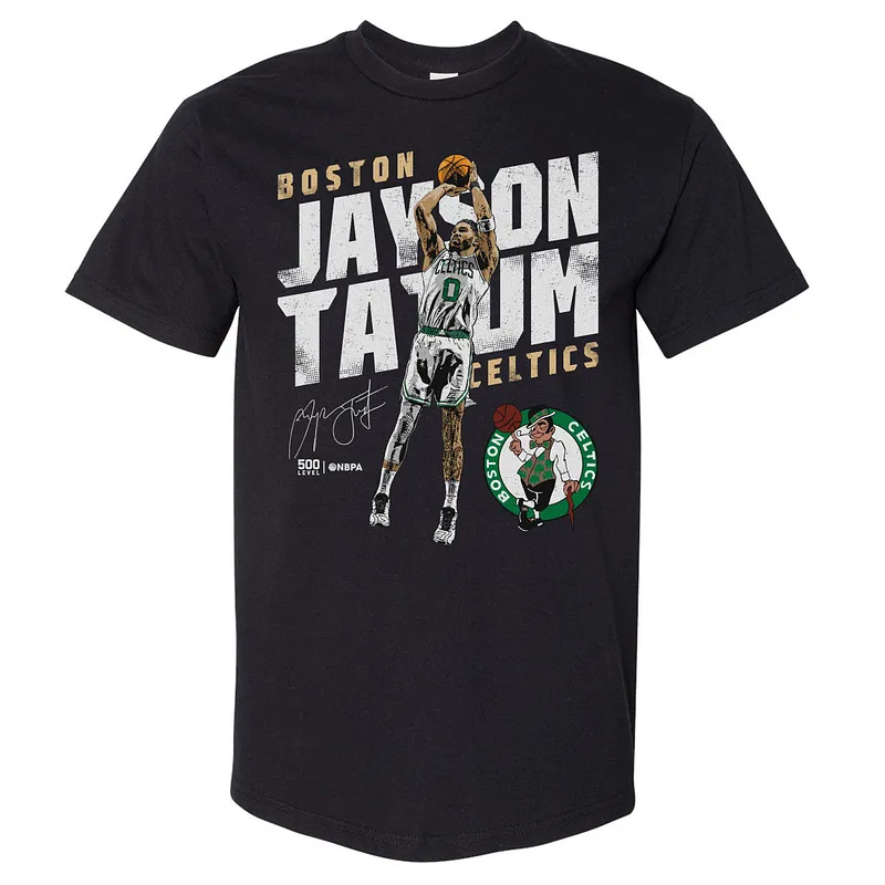 Jayson Tatum Boston Celtics Slant WHT
