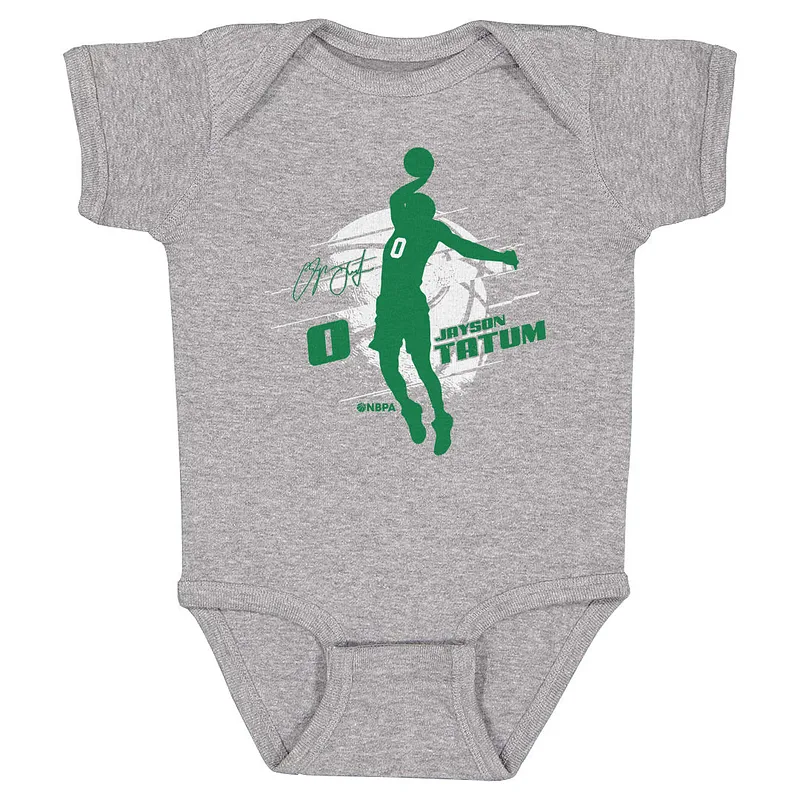 Jayson Tatum Boston Silhouette WHT