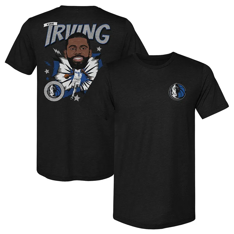 Kyrie Irving Dallas Mavericks Caricature F&B WHT