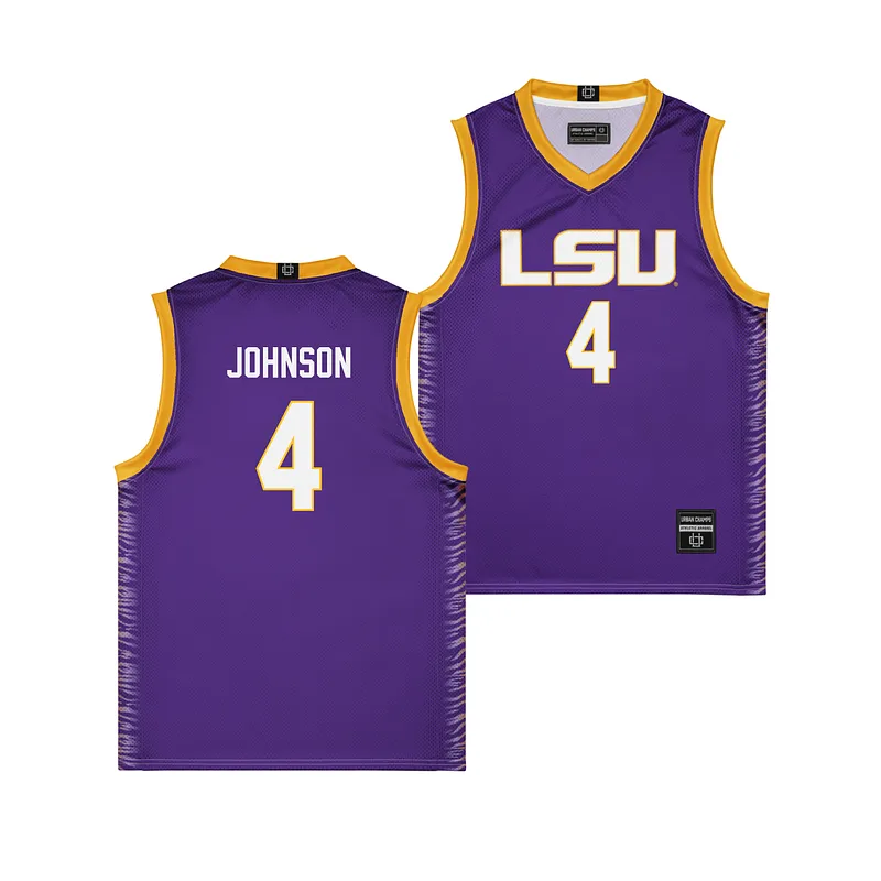 LSU Women's Basketball Purple Jersey - Flau'jae Johnson