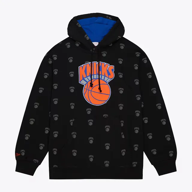 New York Knicks Mitchell & Ness All Over Print Fleece Hoodie