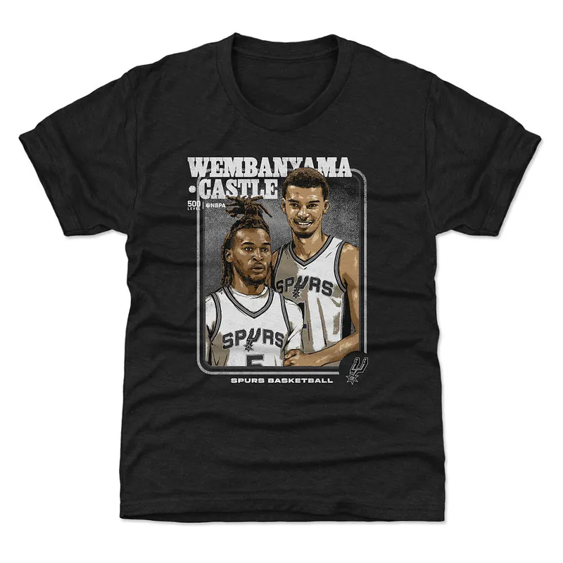Victor Wembanyama & Stephon Castle San Antonio Spurs Step Brothers WHT