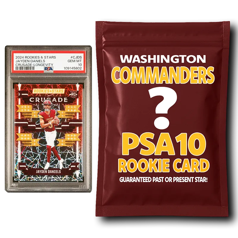 Washington Commanders PSA 10 Graded Rookie Card Mystery Pack