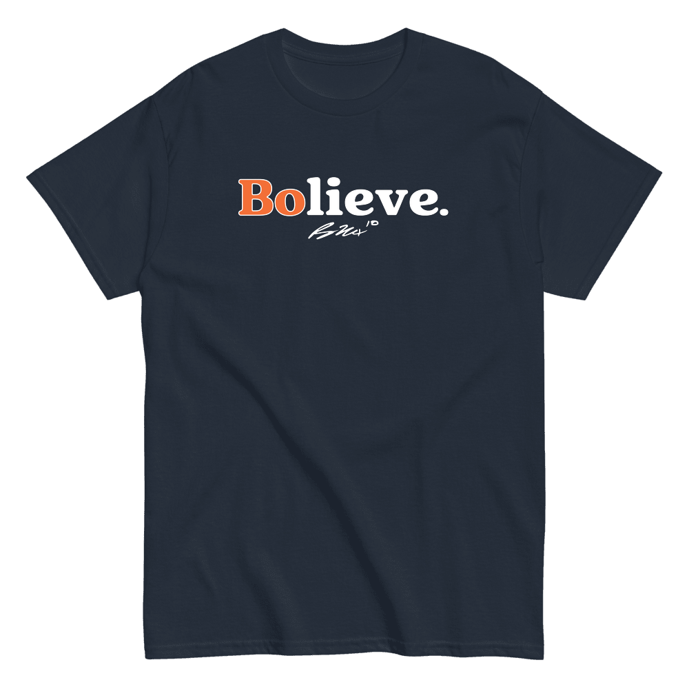 Bo Nix Bolieve T-shirt Navy - Navy