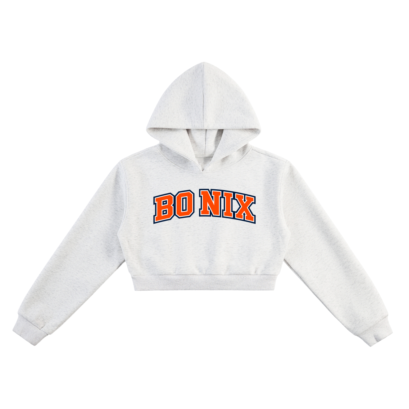 Bo Nix Jersey Women's Cropped Hoodie