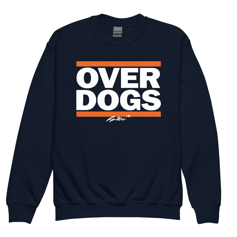 Bo Nix Overdogs Youth Sweatshirt - Navy
