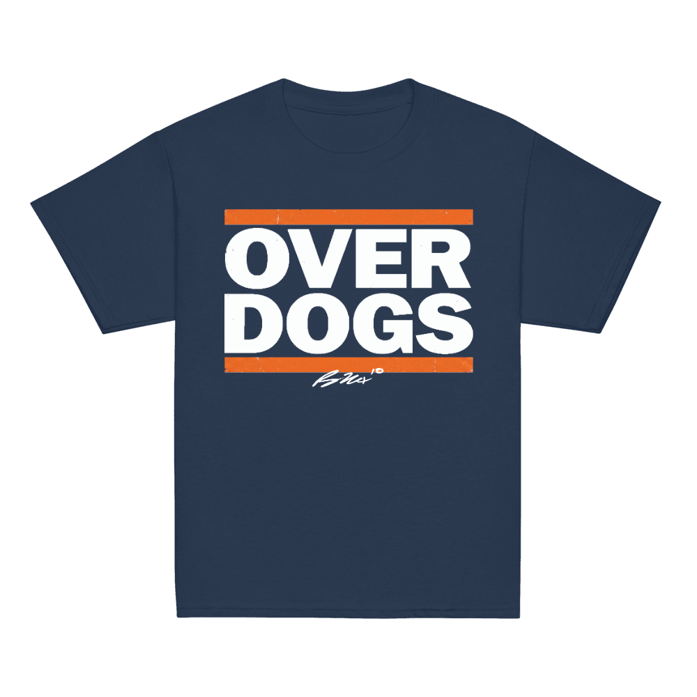 Bo Nix Overdogs Youth T-shirt - Navy