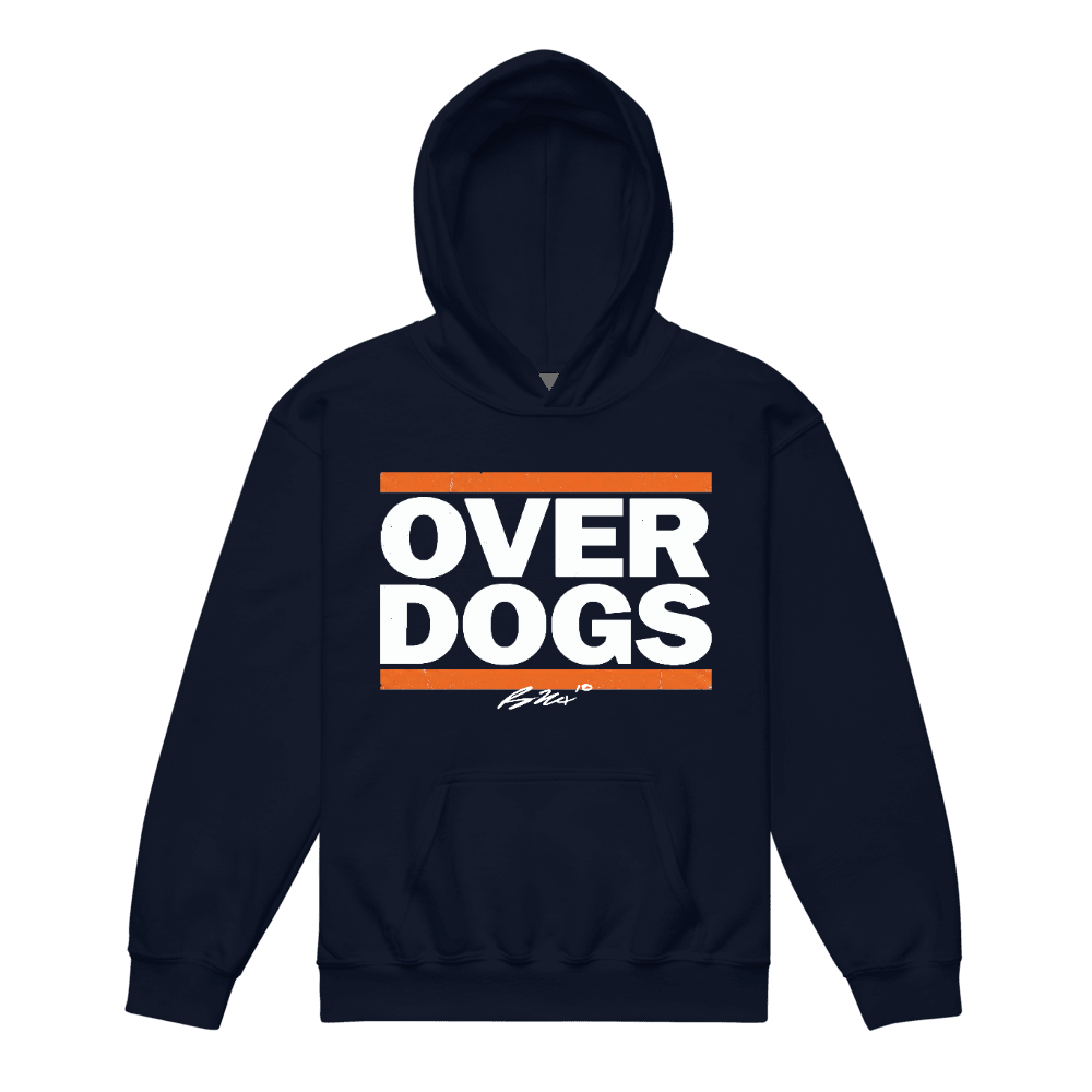 Bo Nix Overdogs Youth Hoodie - Navy