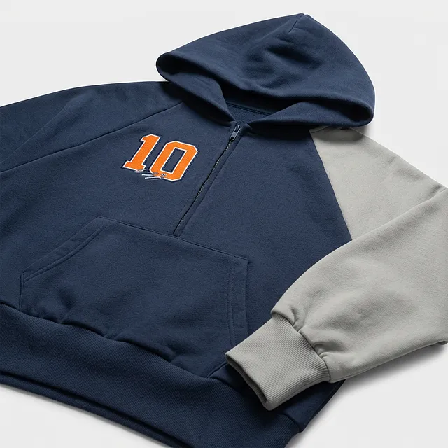 Bo Nix Signature Number Colorblock Hoodie