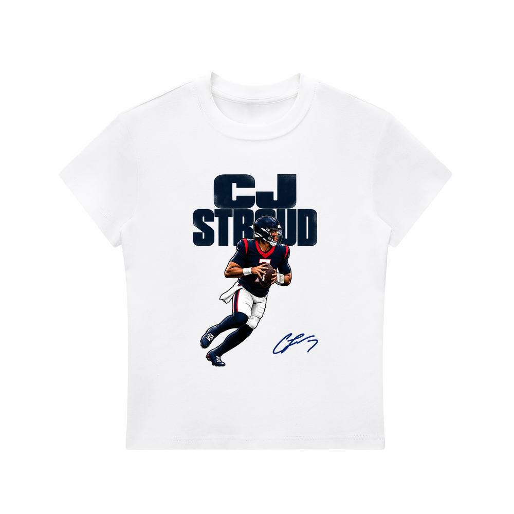 C.J. Stroud Houston Halftone Women's T-shirt - White
