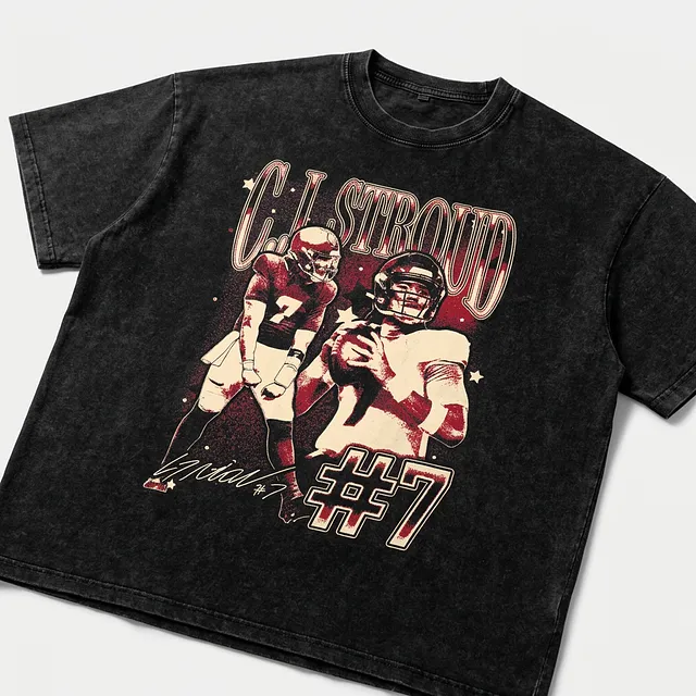 C.J. Stroud Vintage Boxy Washed T-shirt