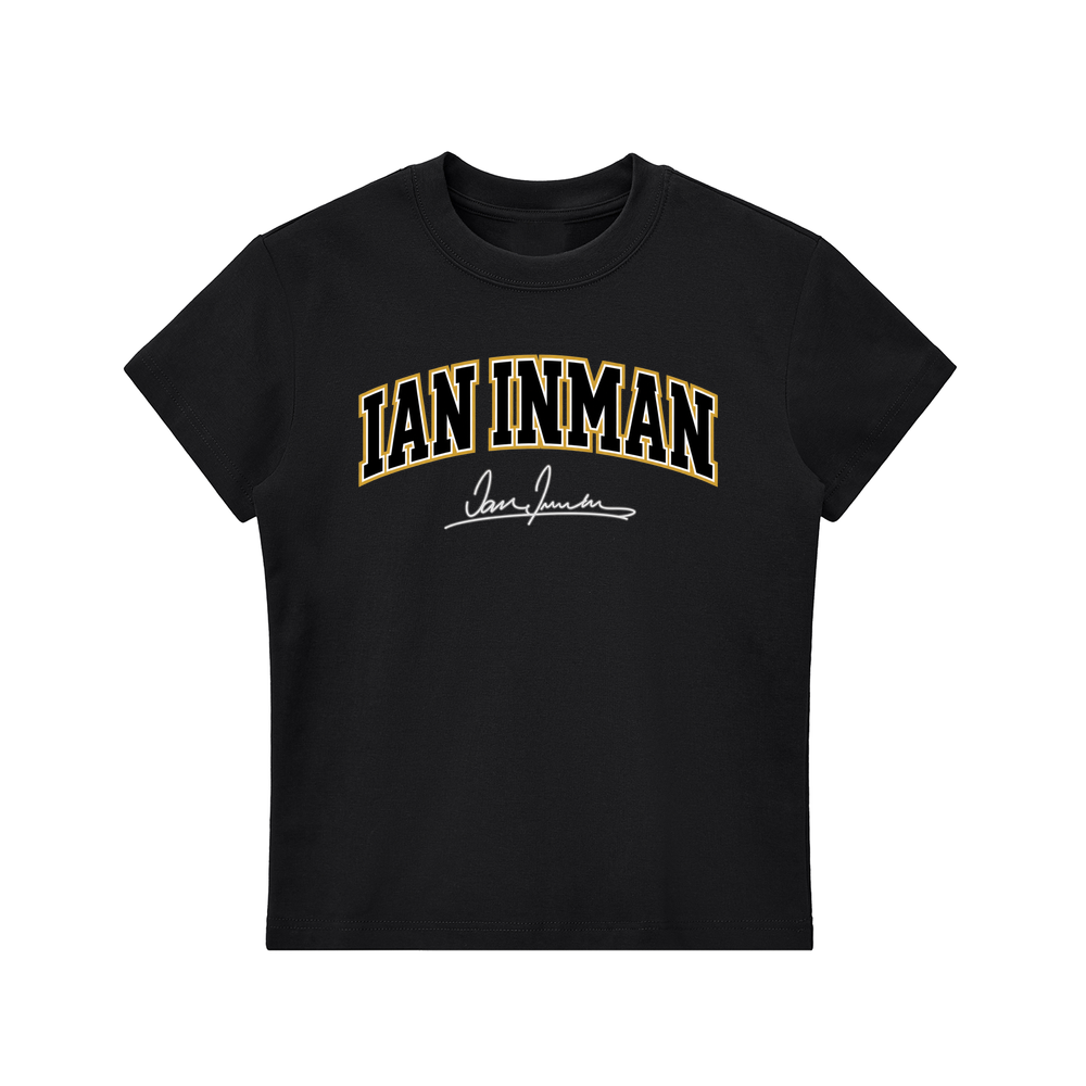 Ian Inman Varsity Wordmark Women's T-shirt - Black