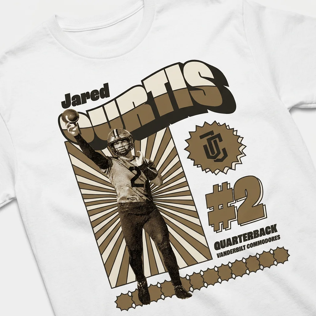 Jared Curtis Retro T-shirt White