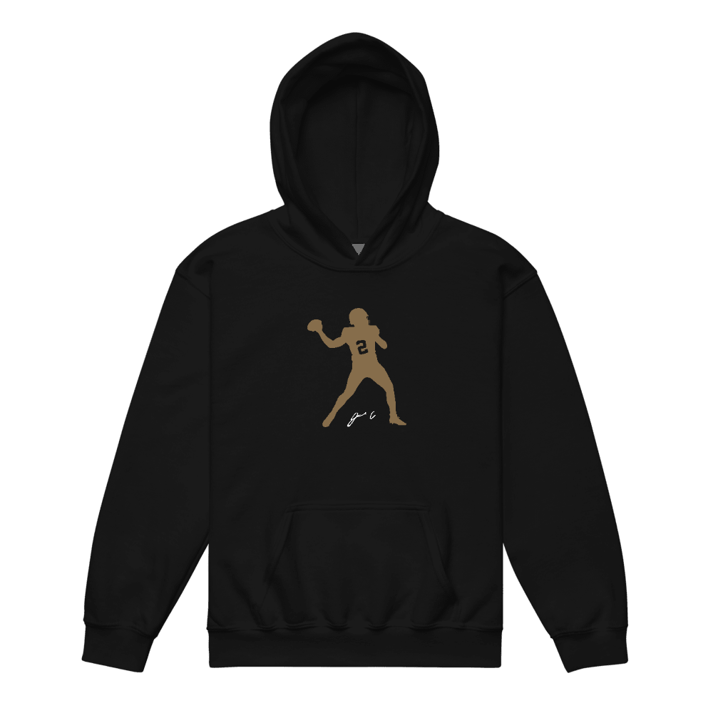 Jared Curtis Silhouette Youth Hoodie Black - Black