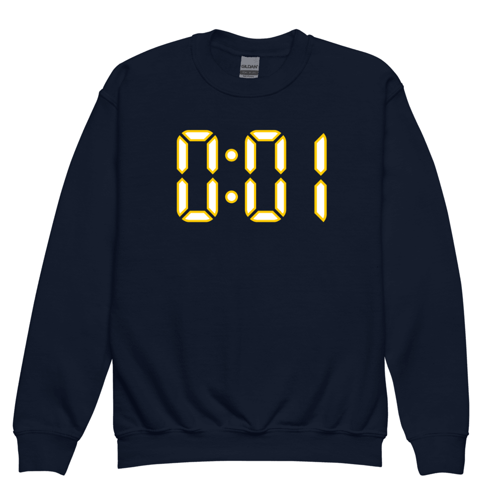JJ Buchanan 0:01 Youth Sweatshirt - Navy